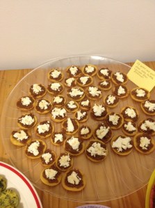 The apple, onion & goat cheese is the ugliest, but so good. Prettifying suggestions welcome for next time.