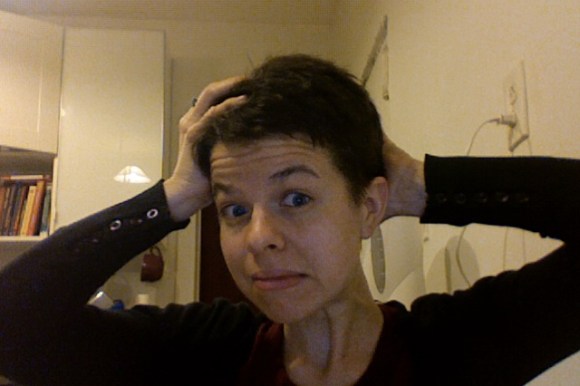 So it's still falling out. But at least shorter pieces of it are falling out.