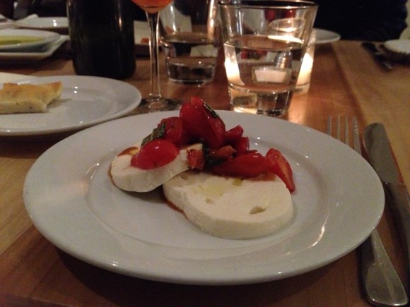 Whatever the omnivores were having sounded good, too, but give me two slabs of fresh mozzarella and I am o-k-a-y.