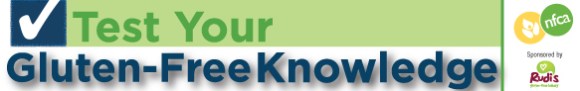 National Foundation for Celiac Awareness (NFCA) Test Your Gluten-Free Knowledge campaign logo
