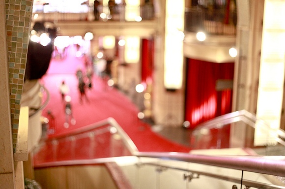 Oscars red carpet and stairs