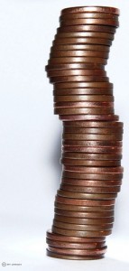stack of pennies